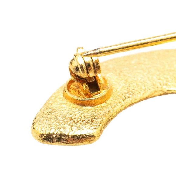 CHANEL CC Logos Vintage Brooch Gold Tone Pin 29 Auth - Picture 6 of 6